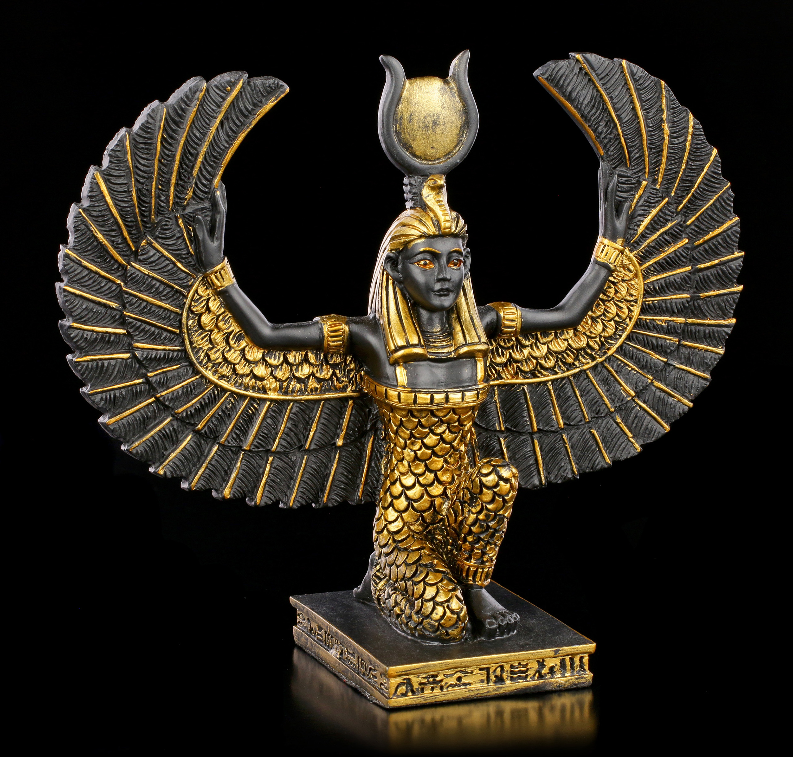 Isis mit Anch Ägyptische Figur Fantasy Ägypten Göttin Statue Deko Geschenk