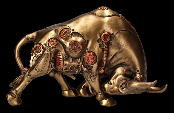 Steampunk Figurine - Binary Bull