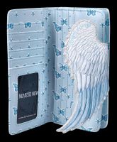Embossed Purse - White Angel Wings