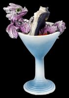 Dragon Figurines Set of 2 - Chilling in a Cocktail Glass