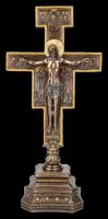 Tischkreuz - Kreuz von San Damiano - Kruzifix mit Jesus