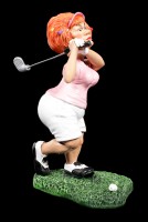 Golfspielerin Figur beim Abschlag - Funny Sports