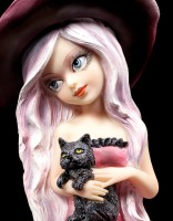 Hexen Figur - Rosa mit Katze