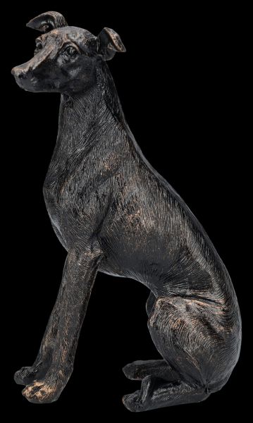 Dog Figurine - Greyhound Bronze Effect