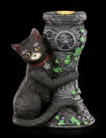 Hexen Katzen Kerzenhalter - Midnight
