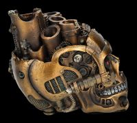 Steampunk Skull Box - Gear Skull