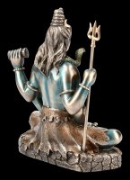 Sitzende Shiva Figur mit Dreizack Trishula