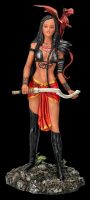 Female Warrior with Dragon - Adaeze by Nene Thomas