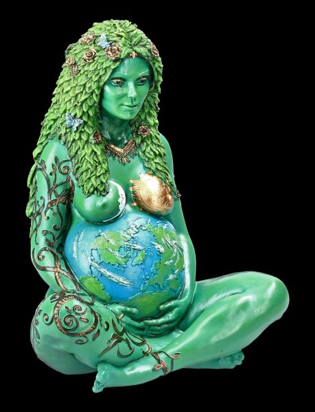 Ethereal Gaia Figurine - Mother Earth - large painted