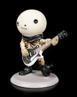 Skelett Figur - Rockstar Lucky mit Gitarre