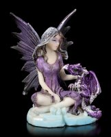 Ice Fairy Figurine - Fredda with little Dragon