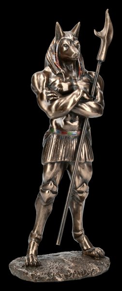 Anubis Figur als Krieger - bronziert