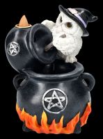Backflow Incense Burner - Owl with Cauldron