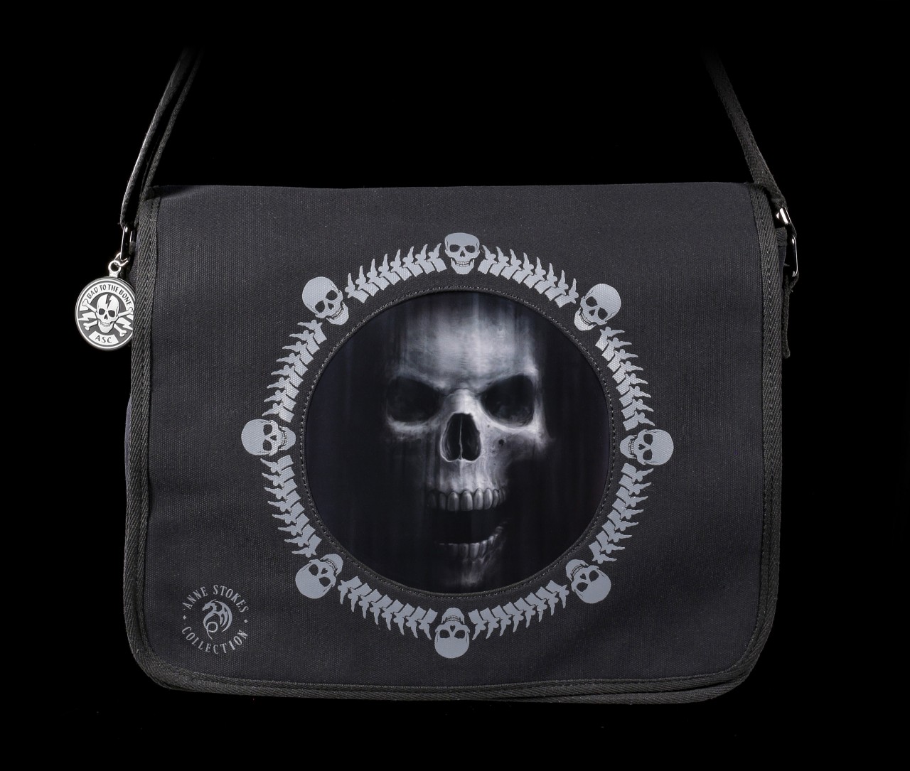 3D Messenger Bag with Skull - The Watcher