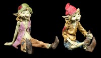 Pixie Figurines - Sitting on the Ground - Set of 2