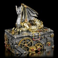 Steampunk Drachen Schatulle - Secrets of the Machine