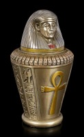 Canopic Jar - Imsety - Son of Horus - bronzed