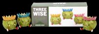Rosenkohl Figuren 3er Set - Drei weise Sprouts