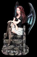 Fairy Figurine - Dark Mira Sits on Stairs