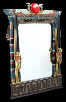 Wall Mirror Egyptian with Cobras and Candlestick