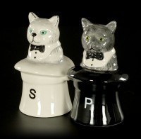 Cats in Hats - Salt and Pepper