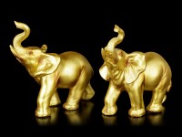 Elephant Set of 2 - gold colored