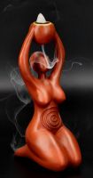 Backflow Incense Burner - Spiral Goddess Tribute
