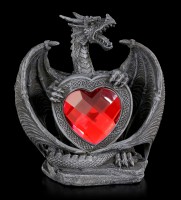 Drachen Figur - Excidium mit rotem Herz