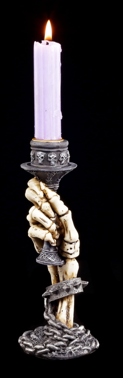 Skeletthand Kerzenhalter - Aus der Gruft