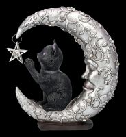 Cat Figurine on Moon - Luna Companion
