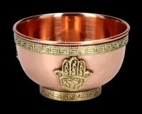 Copper Bowl - Hamsa Hand of Fatima