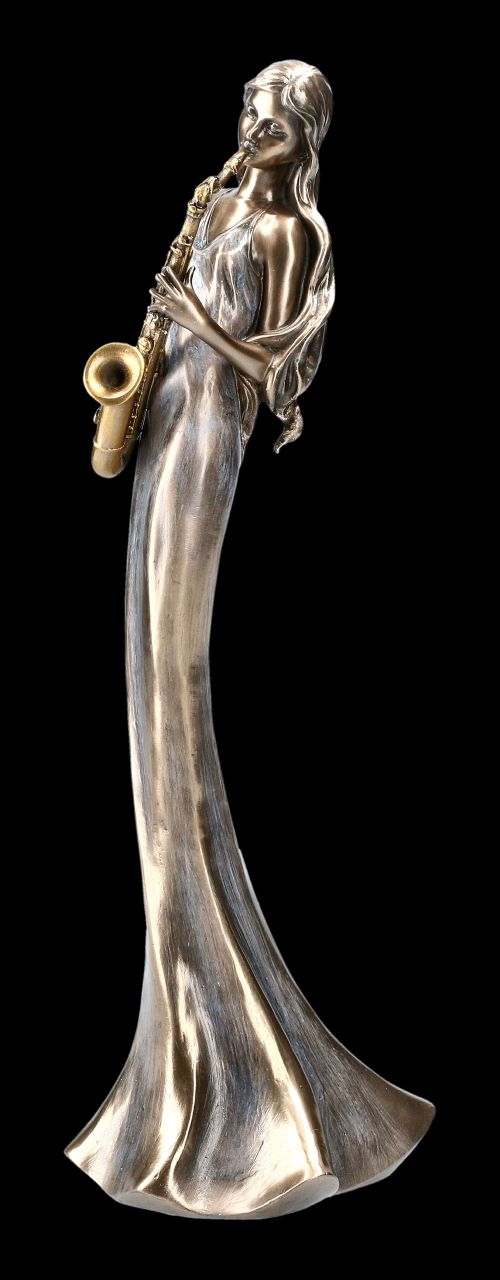 Musikerin Figur mit Saxophon by Veronese