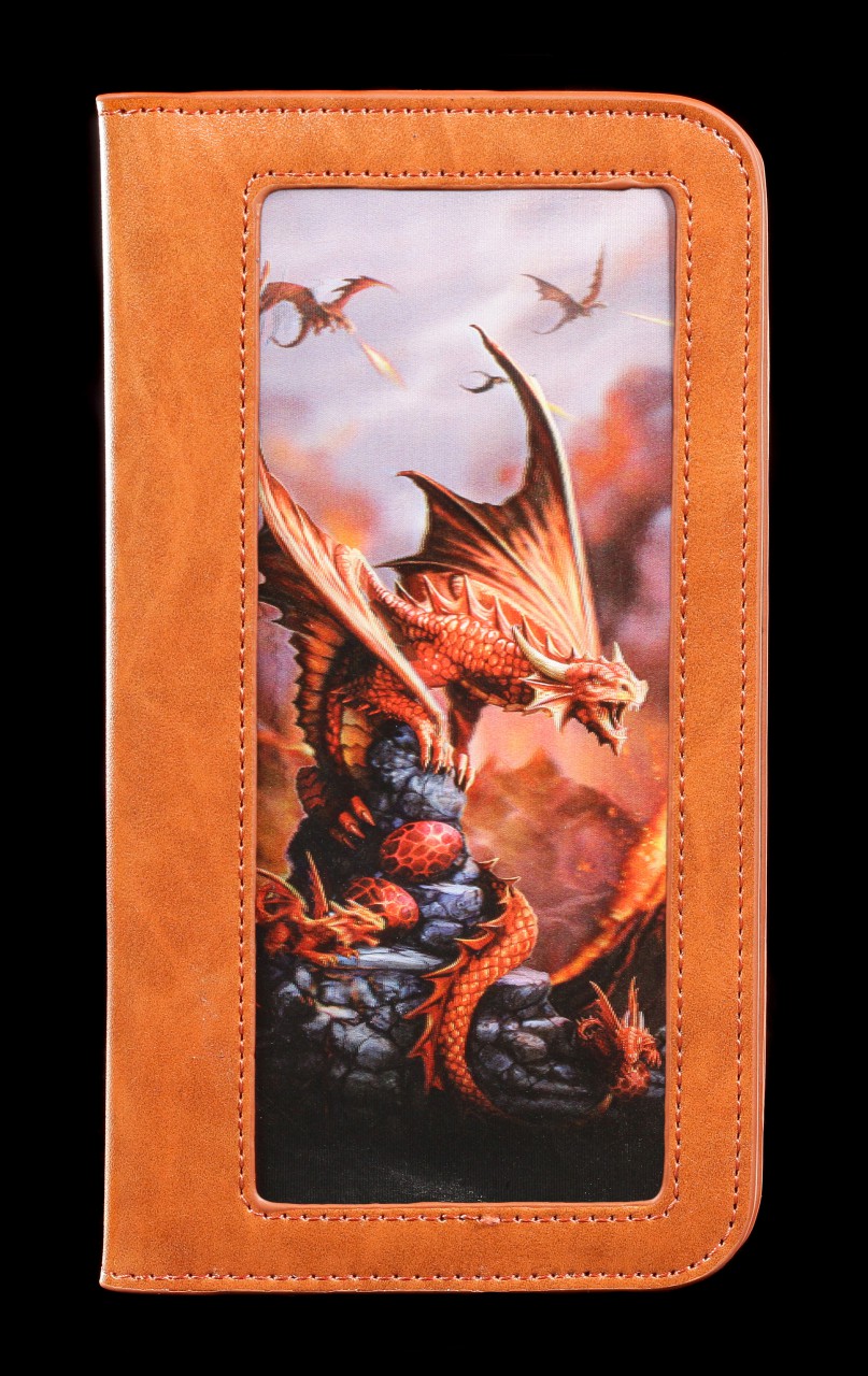 Phone Wallet with 3D Picture - Fire Dragon