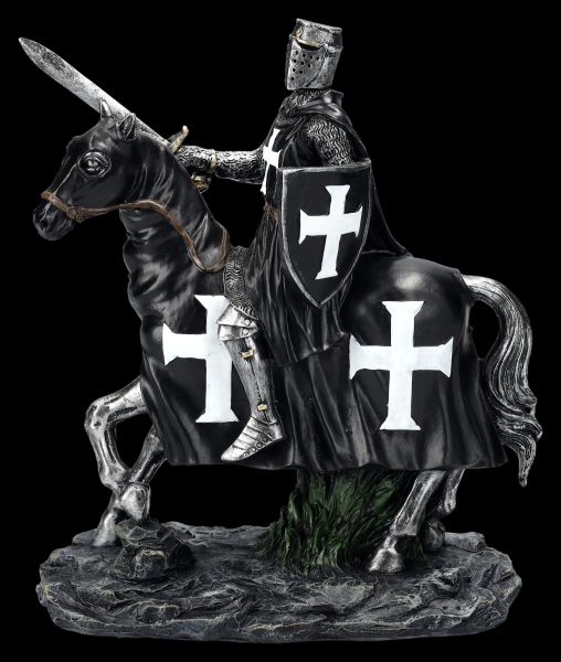 Ritter Figur auf Pferd schwarz