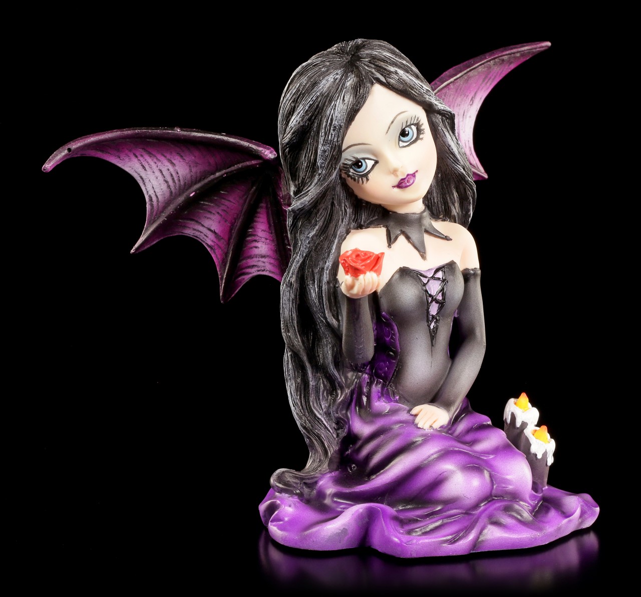 Dark Angel Figur - Diona mit Rosenblüte