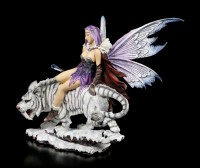 Fairy Figurine - Female Spell-Caster with Saber-Tooth Tiger