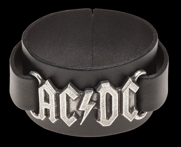 AC/DC Leather Wriststrap - Alchemy Rocks