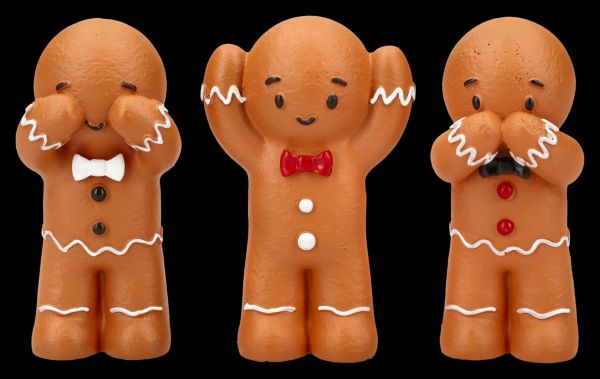 Lebkuchen-Figuren 3er Set - Drei weise Lebkuchenmänner