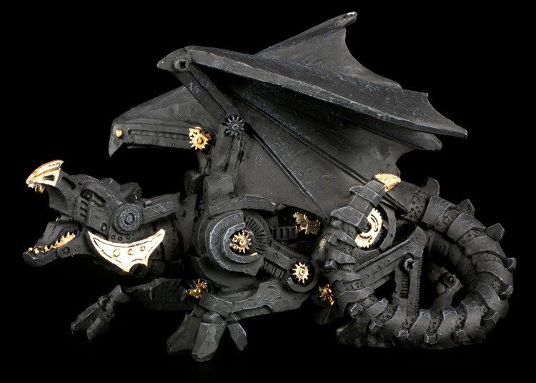 Black Steampunk Dragon