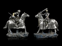 Black Crusader Figurines on Horse - Set of 2
