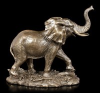 Elephant Figurine - Running in Veld