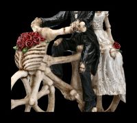 Skeleton Figurine - Lovers Wedding Hitch a Ride