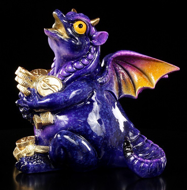 Lucky Dragon with Money - glazed