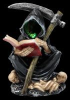 Grim Reaper Figurine - Reads from Book of the Dead