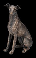 Hunde Figur - Windhund Greyhound bronziert