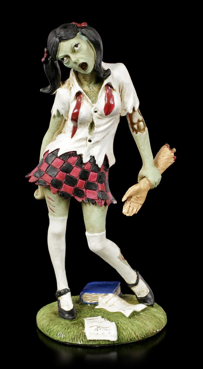 Zombie Figur - Schulmädchen mit abgetrennten Arm
