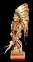 Indian Bust - Chief with Fan