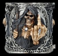 Tankard - Grim Reaper shows Middle Finger
