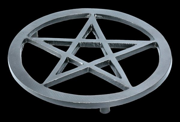 Topfuntersetzer - Pentagramm schwarz