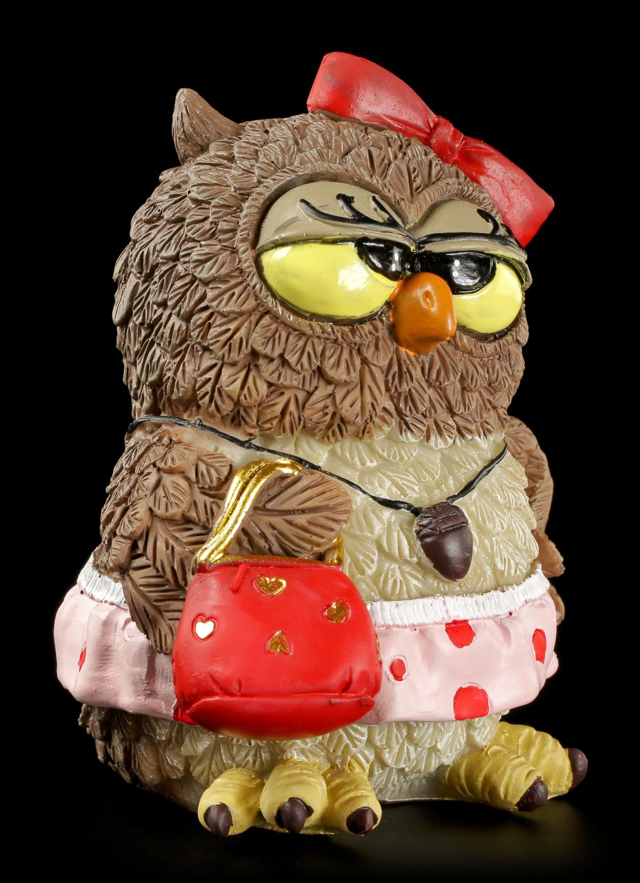 Funny Owl Figurine - Lady
